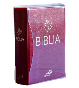 Biblia Tabor PVC - Bordowy